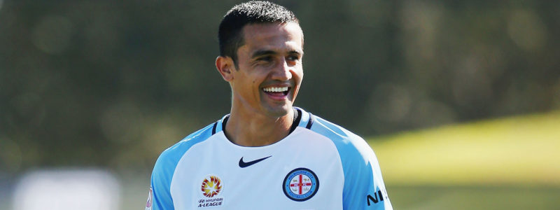 Tim Cahill smiles