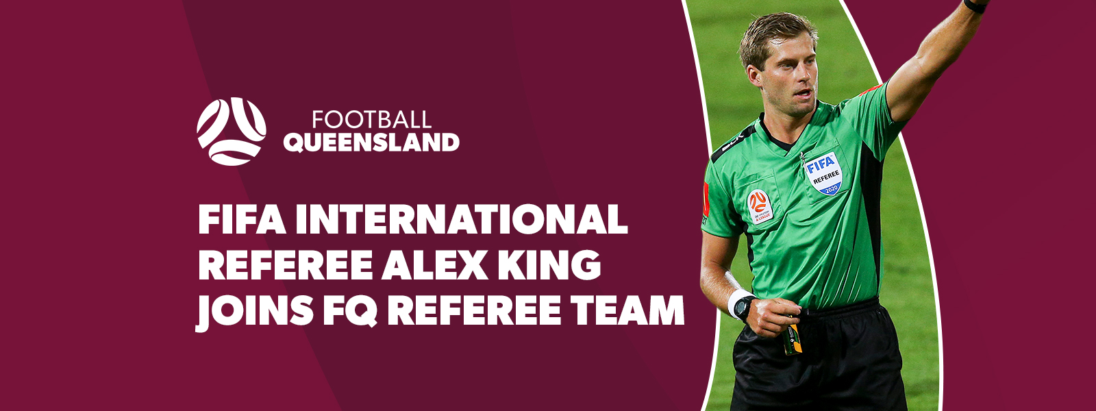 FIFA international referee Alex King joins QF refereeing team