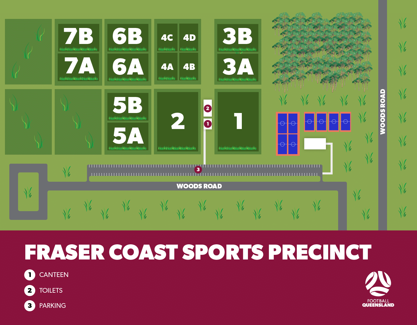 2201008 Zones FCSP MiniRoos Carnival Hervey Bay Map Football Queensland